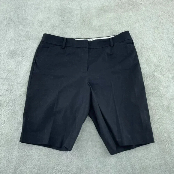 Talbots Chino Shorts Womens 12 Black 4344 - Picture 1 of 9